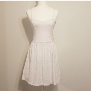 EIGHT SIXTY white eyelet skirt dress